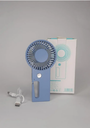 Вентилятор ручной Fan с крючком и USB 400 Mah (L-610B)