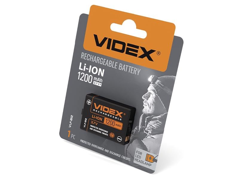 Аккумулятор Videx литий-ионный VLF-B12 с защитой 1200 mAh 1 шт. Blister (8468)