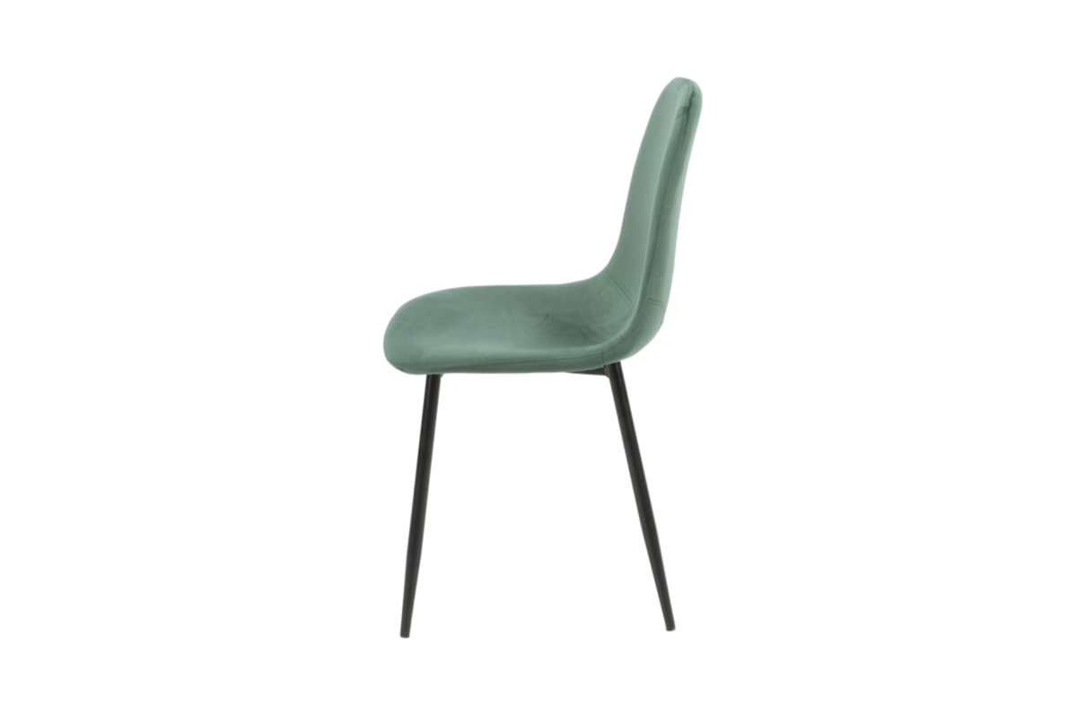 Стул Intarsio Luke Черный каркас/Зеленый - фото 4