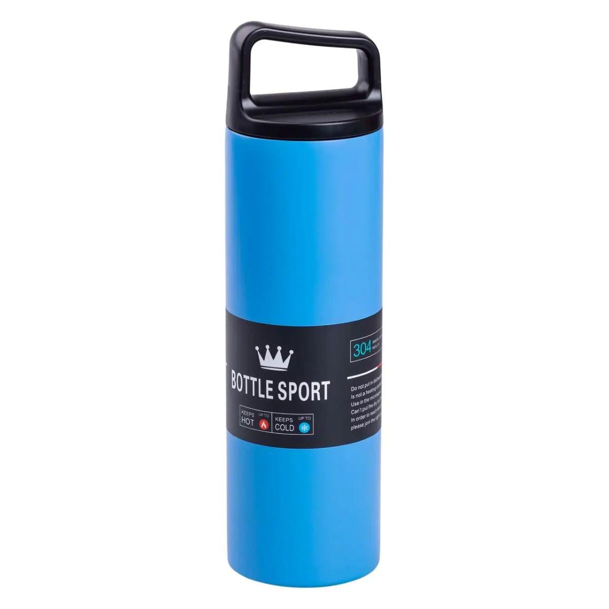 Термос металлический Bottle Sport из нержавеющей стали с ручкой 500 мл Синий (HPGM5009BL)