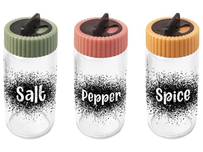 Ємність для спецій 3 шт. Herevin 2024 Colours Salt & Pepper MIX 240 мл MLM-131077-150