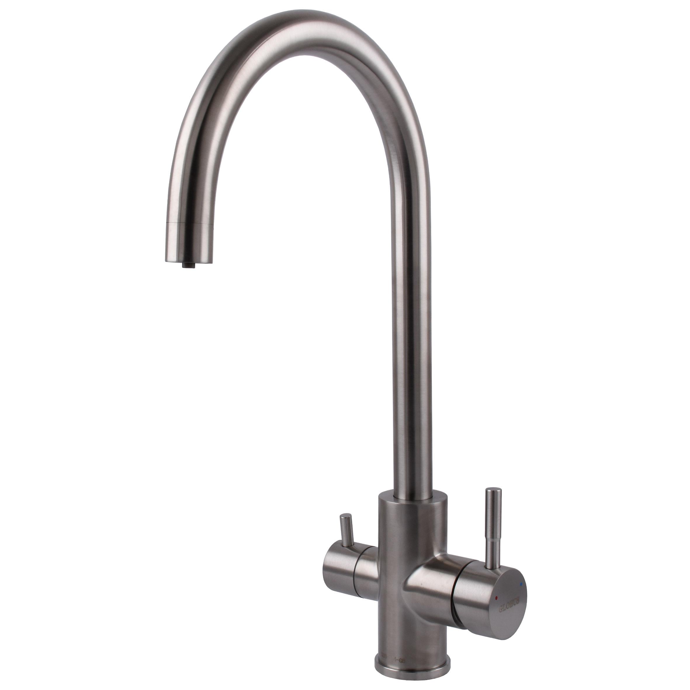 Смеситель для кухни Globus Lux ALPEN SUS-0333-1 однорычажный с поворотным изливом (000017521)