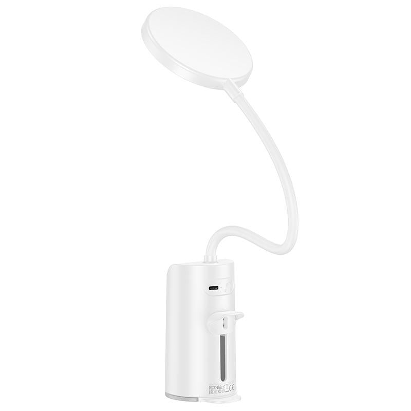 Лампа для стола Hoco HX10 аккумуляторная с регулировкой яркости и креплением Белый (627240) - фото 3 Лампа для стола Hoco HX10 аккумуляторная с регулировкой яркости и креплением Белый (627240) - фото 3