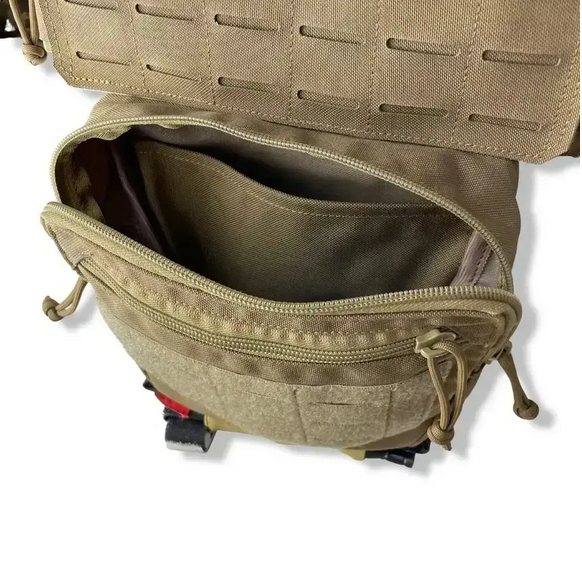 Сумка напашник на системі Molle для балістичного пакету Койот - фото 4 Сумка напашник на системі Molle для балістичного пакету Койот - фото 4