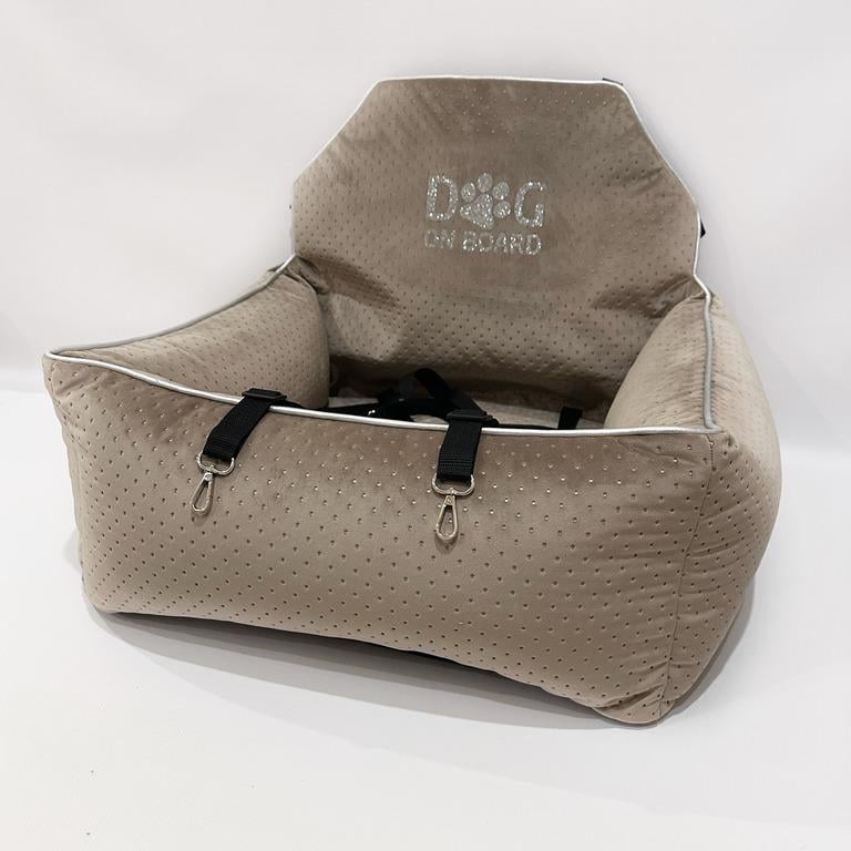 Автокрісло для собак Amore mio Cane Large до 16 кг 70х60х25 см Brown (CS-0037)