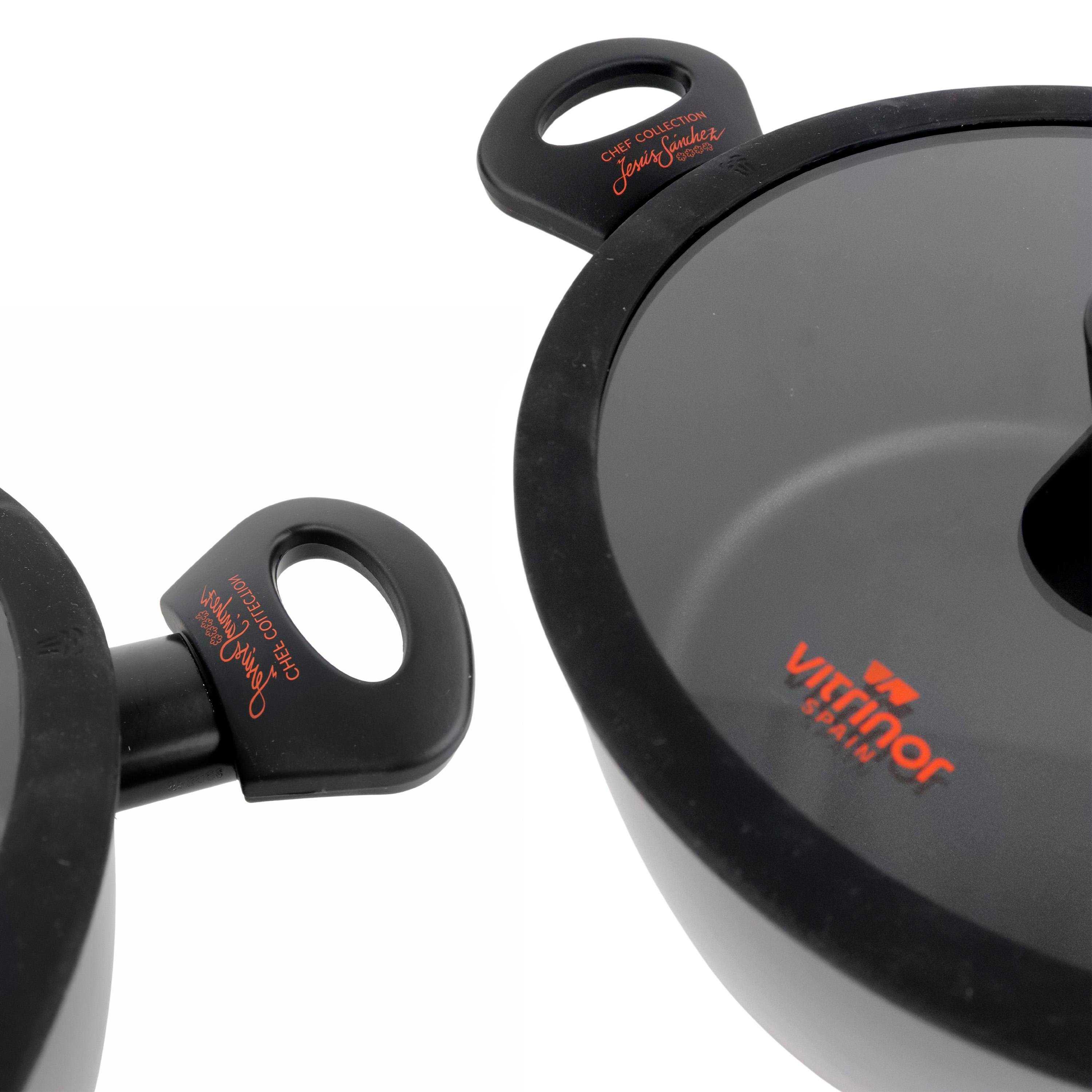 Каструля з кришкою Vitrinor CHEF COLLECTION з антипригарним покриттям 24 см 3,8 л (2112161) - фото 4 Каструля з кришкою Vitrinor CHEF COLLECTION з антипригарним покриттям 24 см 3,8 л (2112161) - фото 4