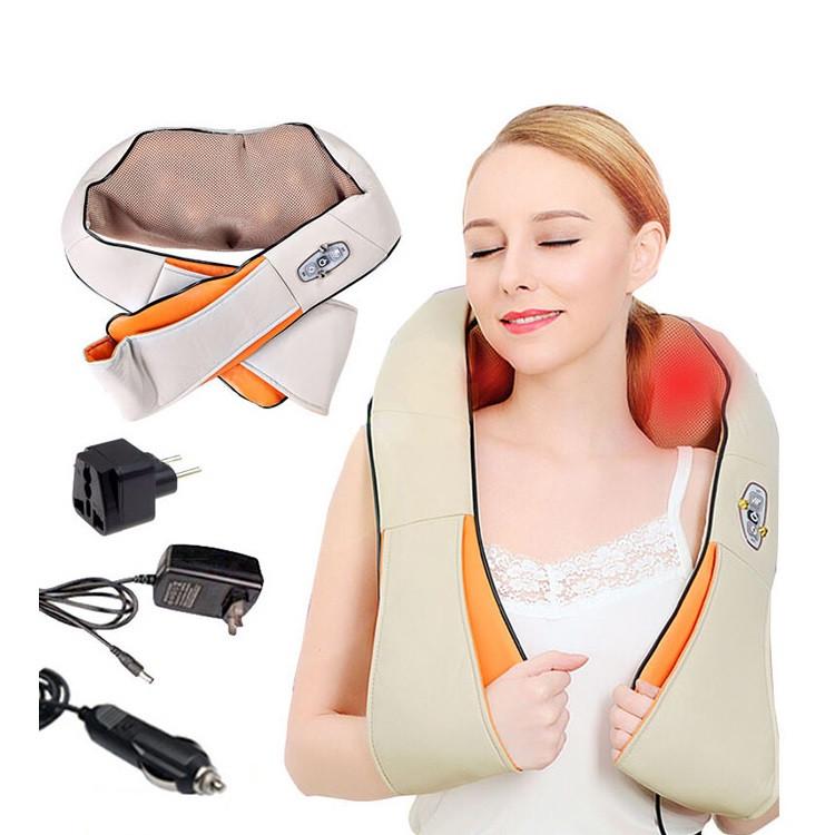 Ударный массажер SUNROZ Massager of Neck Kneading для массажа шеи и плеч (SUN5710) - фото 4