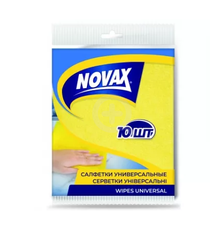 Серветки для прибирання Novax універсальні 10 шт.