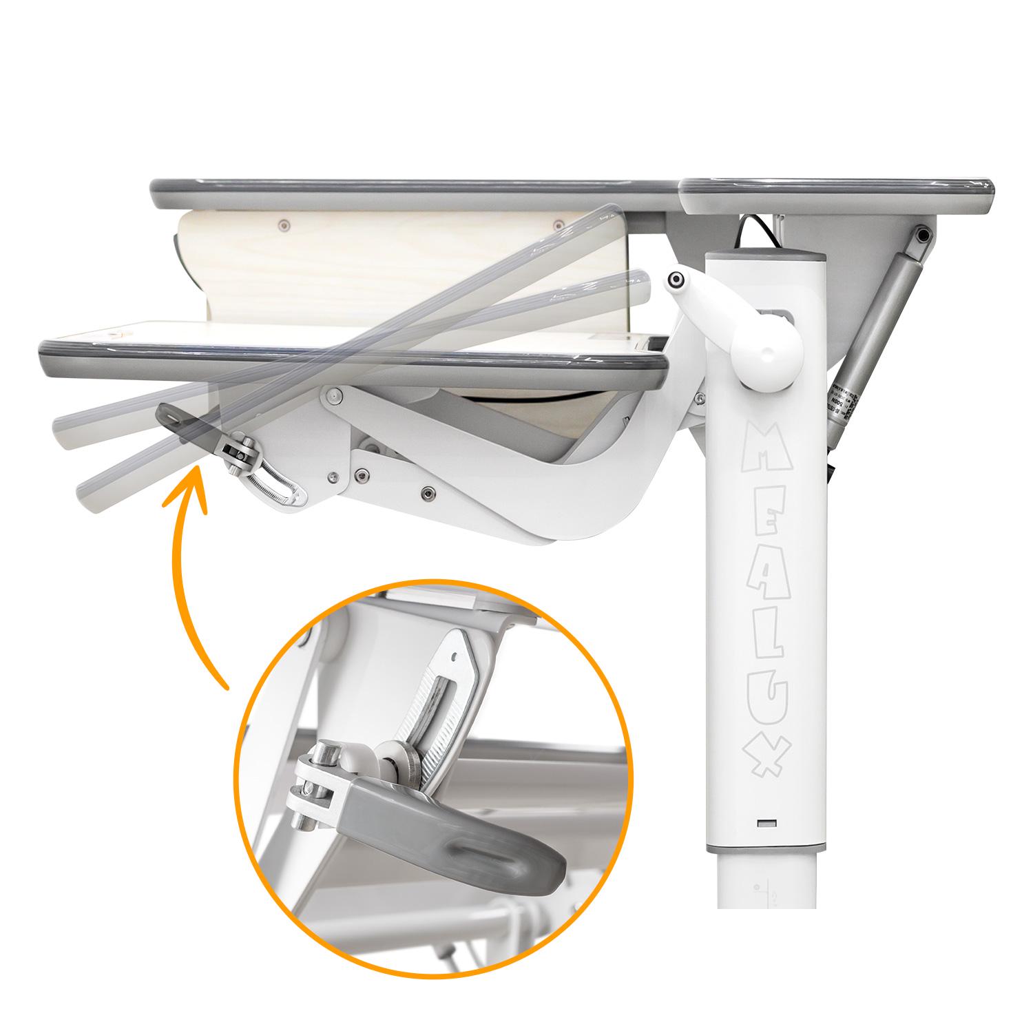 Школьная эргономичная детская парта трансформер Mealux Woodville Multicolor Energy Белый (BD-850 W/MC Energy) - фото 11