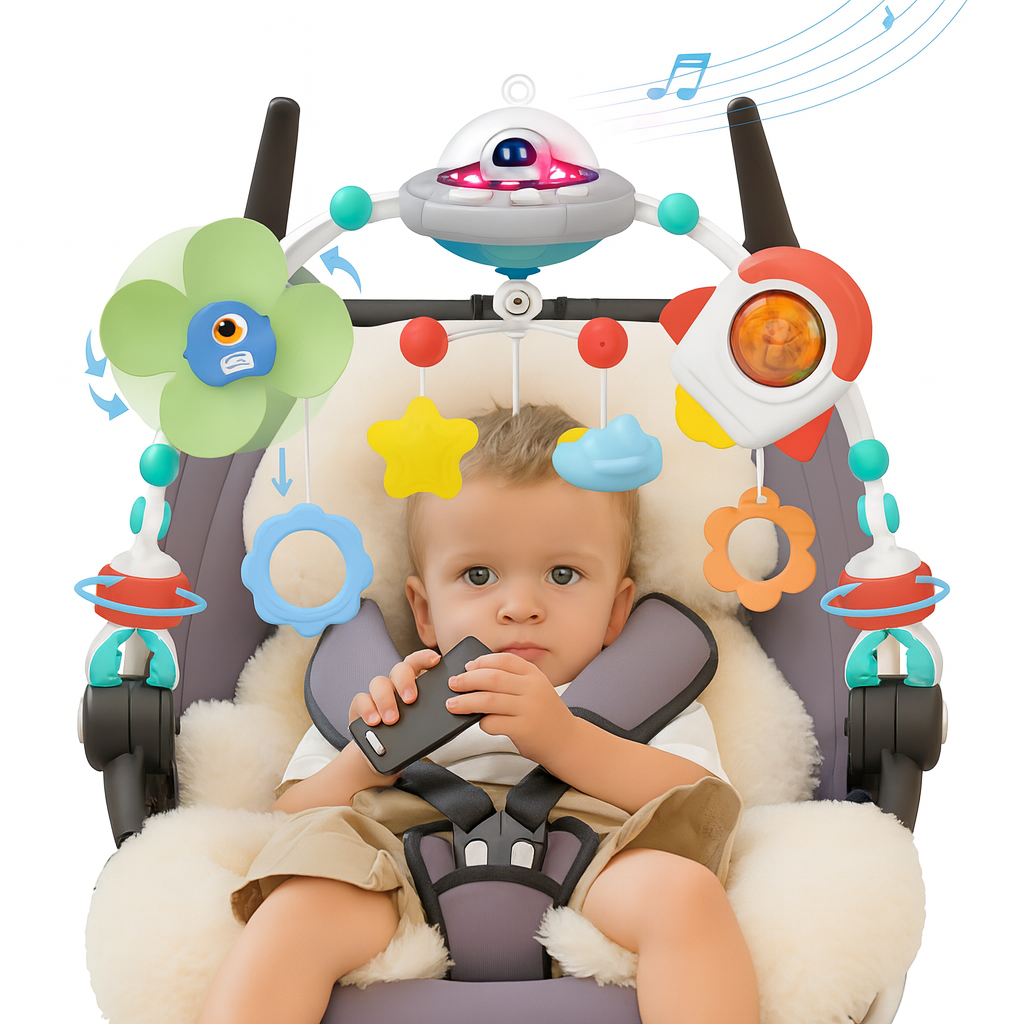 Музична ігрова дуга Play Arch UFO зі світлом/мелодіями та обертанням 360° (130) - фото 8