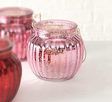 Подсвечник лакированное стекло h11см светло-розовый Гранд Презент 1015549-1СВ - фото 3