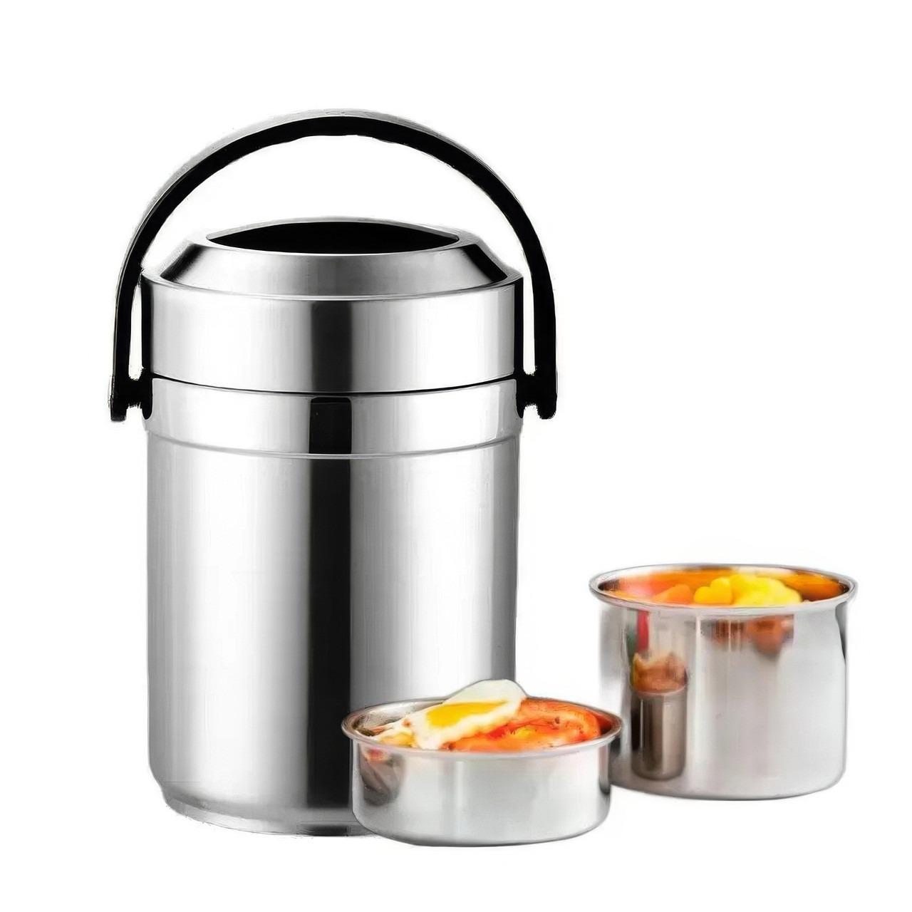 Термос для еды металлический 2,6 л (1010853-Silver) - фото 4 Термос для еды металлический 2,6 л (1010853-Silver) - фото 4