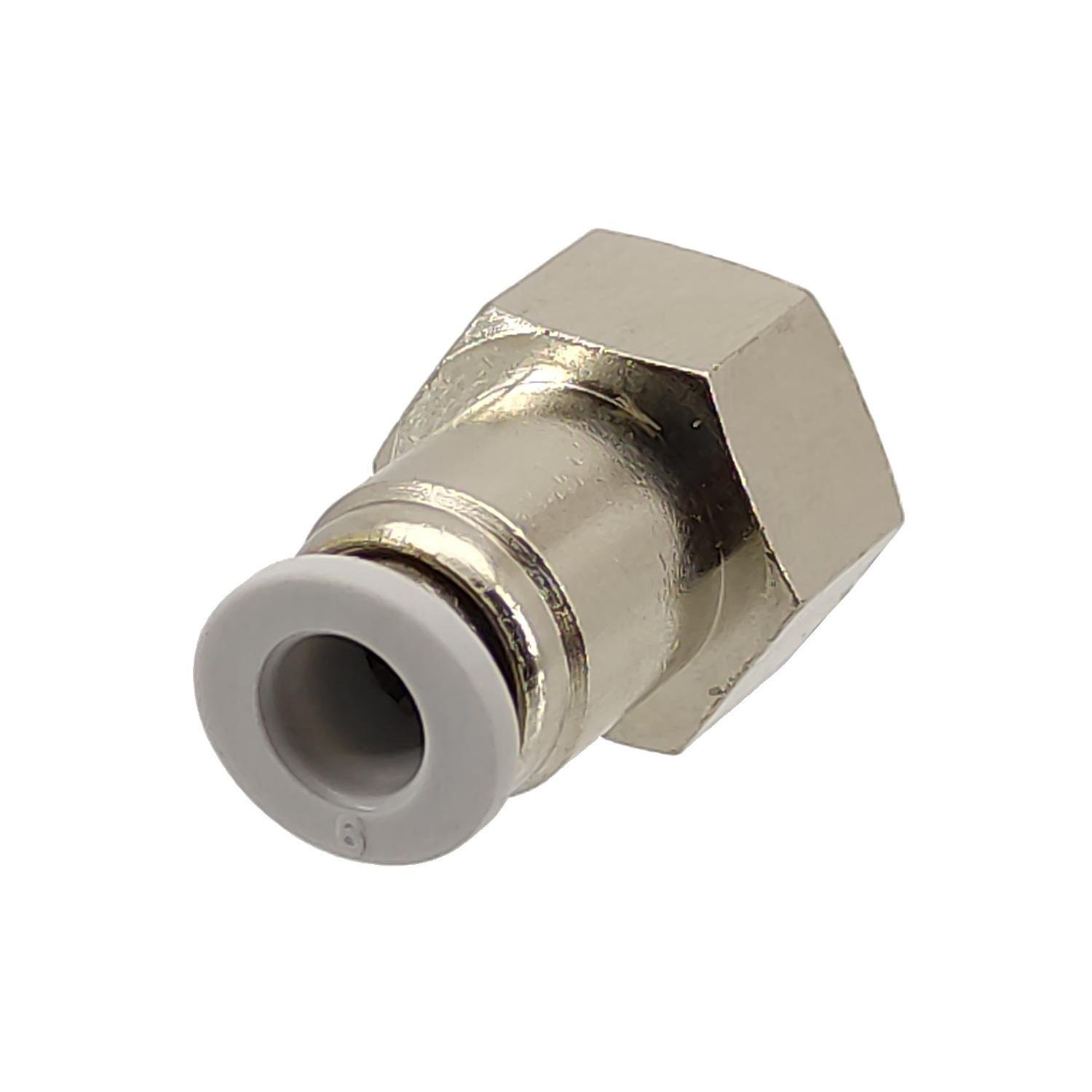 Прямий пневматичний цанговий фітінг з внутрішнім різьбленням TP XPCF12-G04