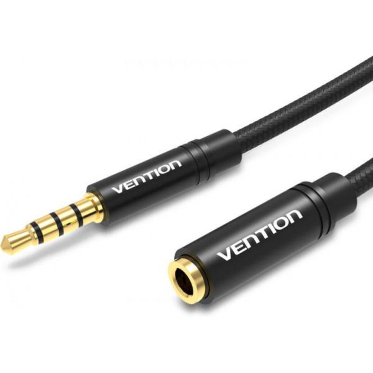 Кабель Vention 3,5 мм Audio Extension Cable mini-jack 3,5 мм 1,5 м Black (BHBBG)