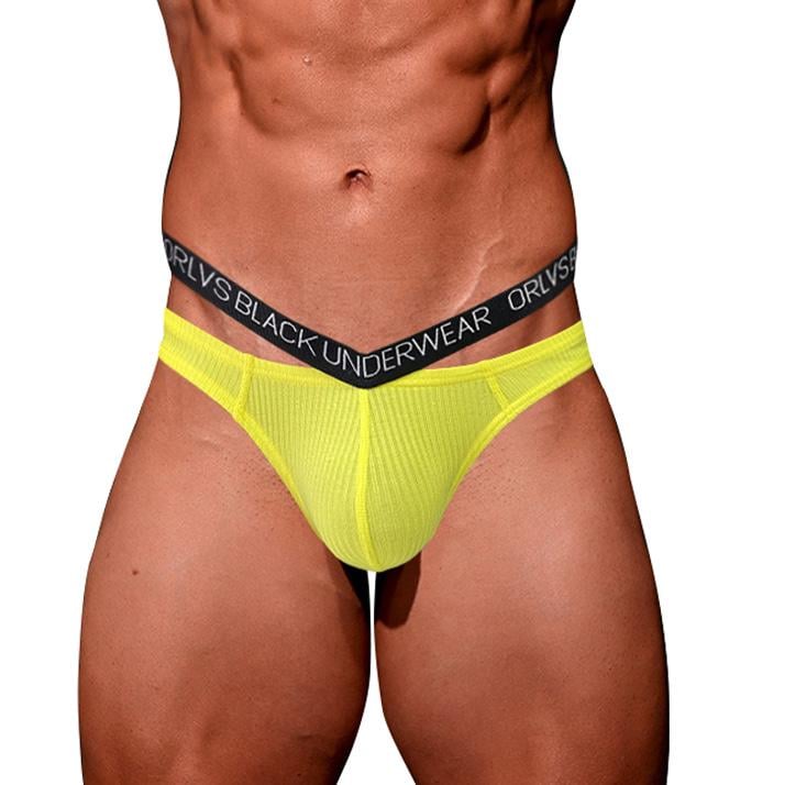 Стрінги ORLVS XL Жовтий (9055) - фото 3 Стрінги ORLVS XL Жовтий (9055) - фото 3