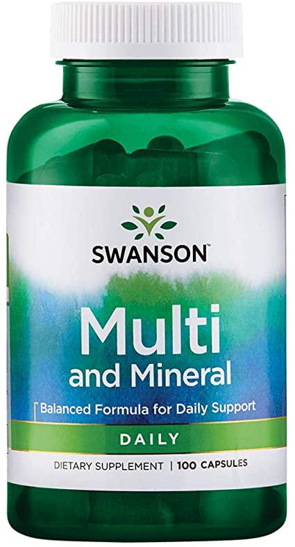 Комплекс поливитаминный Swanson Multi and Mineral Daily 100 capsules Комплекс поливитаминный Swanson Multi and Mineral Daily 100 capsules