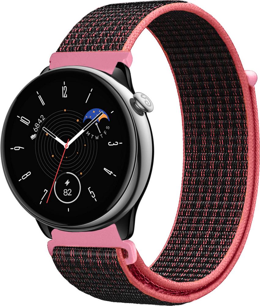 Ремешок нейлоновый Sport Loop для Amazfit GTR Mini Black/Pink (33603-51)
