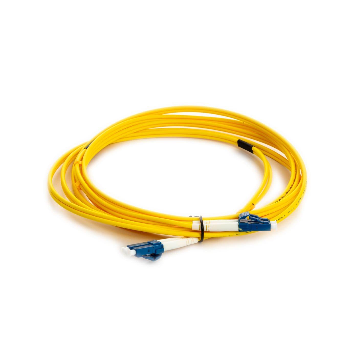 Патчкорд оптичний NG OPTICS LC/UPC-LC/UPC duplex G657A1 LSZH 1 м х 3 мм Жовтий (4800)