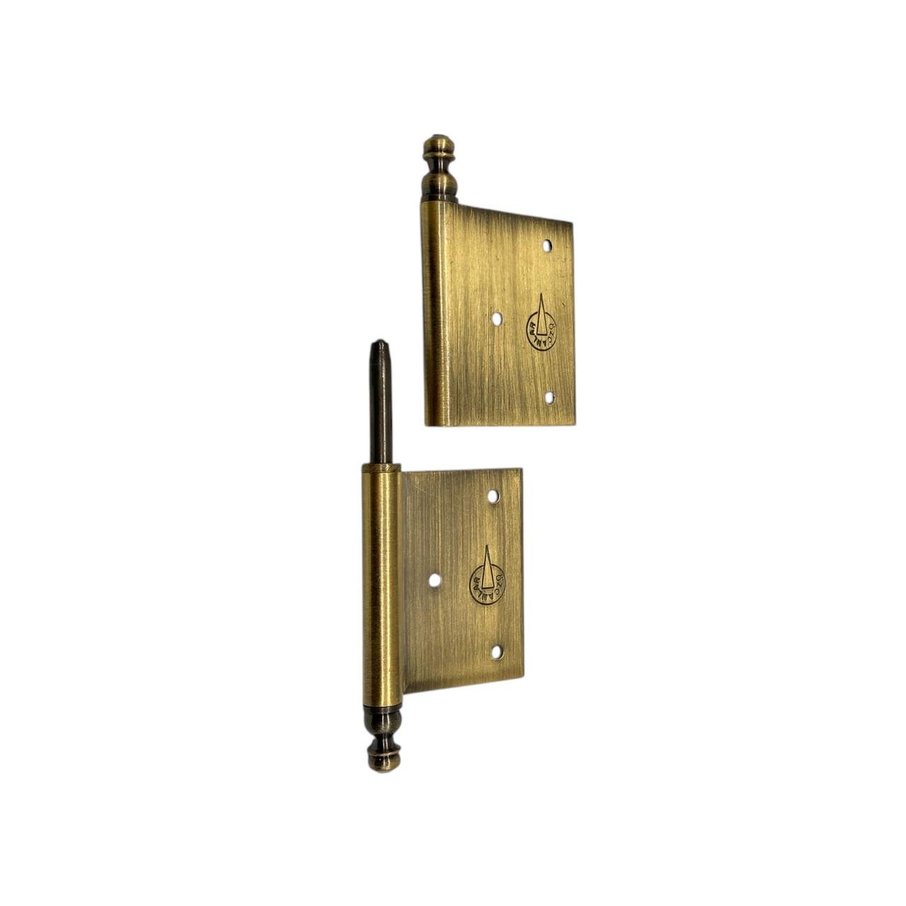 Петля дверна врізна Ozcanlar 140 мм з декором Antic (290083) - фото 4