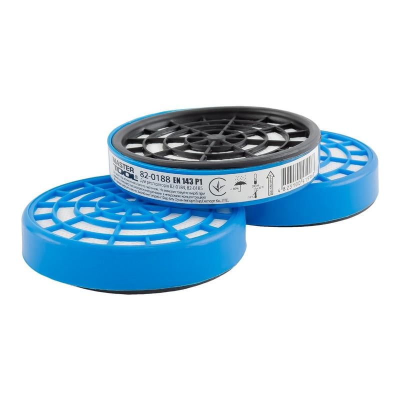 Фильтр сменный MasterTool противоаэрозольный EN 143 P1 12 шт. (82-0188)