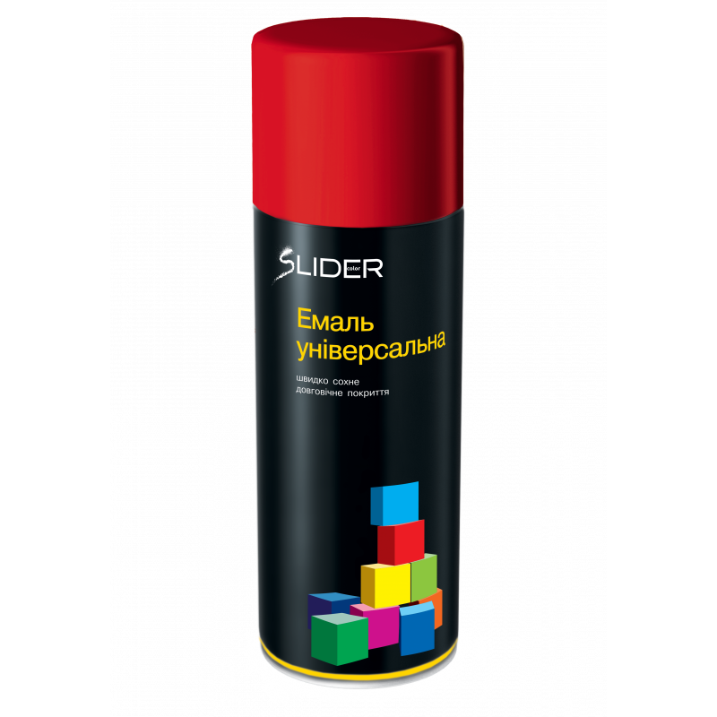 Емаль аерозольна універсальна Lider Ral 3002 400 мл Темно-червоний (28715999) - фото 1