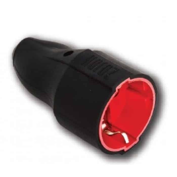 Гніздо штепсельне каучукове HOROZ ELECTRIC з заземленням 16A 250V (300-000-805)