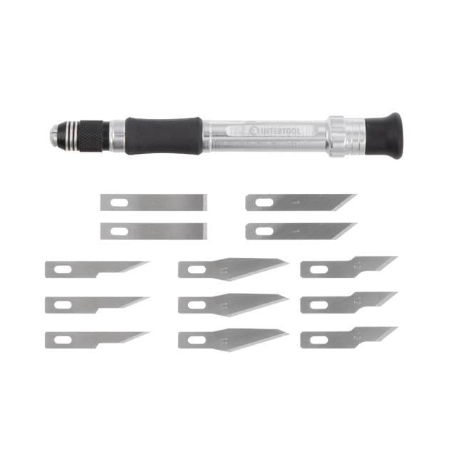 Набор скальпелей Intertool HT-0524 с держателем 14 шт. (20837646) - фото 3