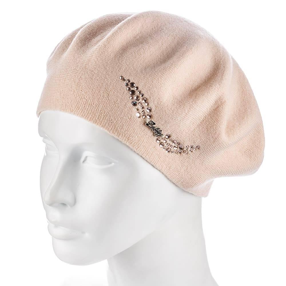 Берет женский Zolly ZH185 двойной Кремовый