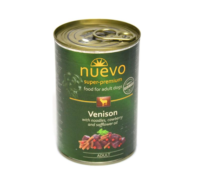 Консерва для собак Nuevo с макаронами и олениной 400 г (4250231595011) Консерва для собак Nuevo с макаронами и олениной 400 г (4250231595011)
