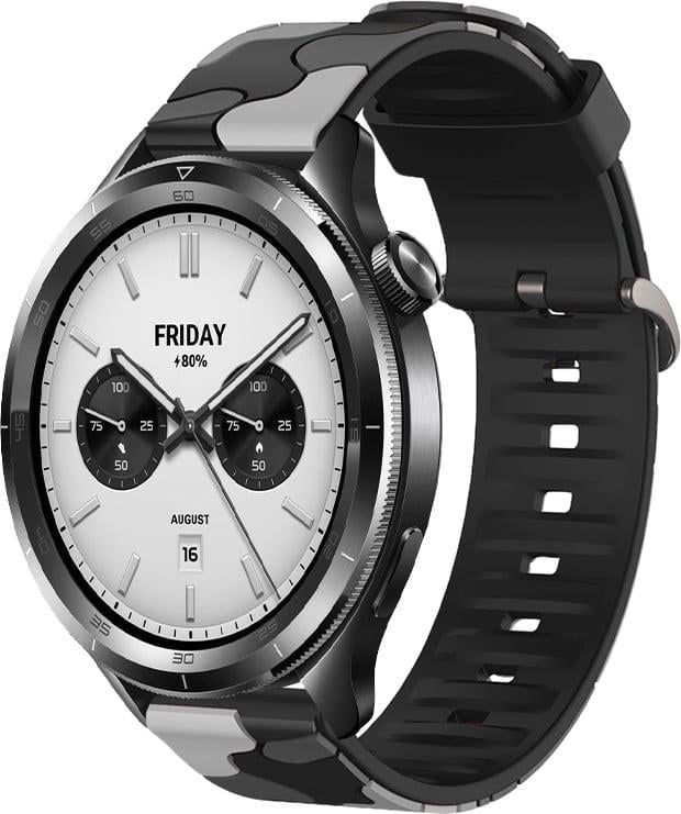 Ремешок Tactic Camouflage для смарт-часов Xiaomi Watch S4 47 мм Black/Grey (40612-53)