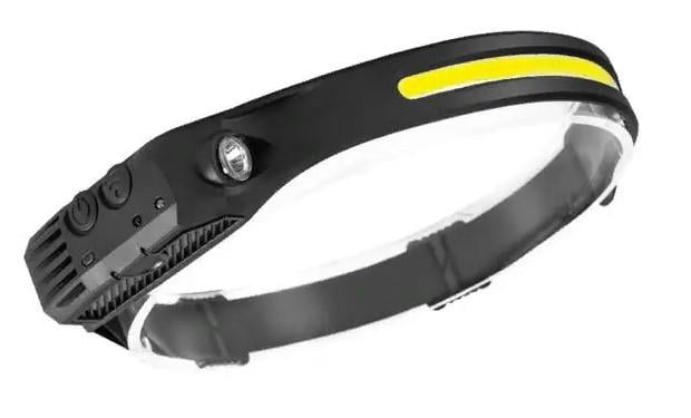 Ліхтар налобний із датчиком руху COB W689 10W на акумуляторі (AWN-00133)