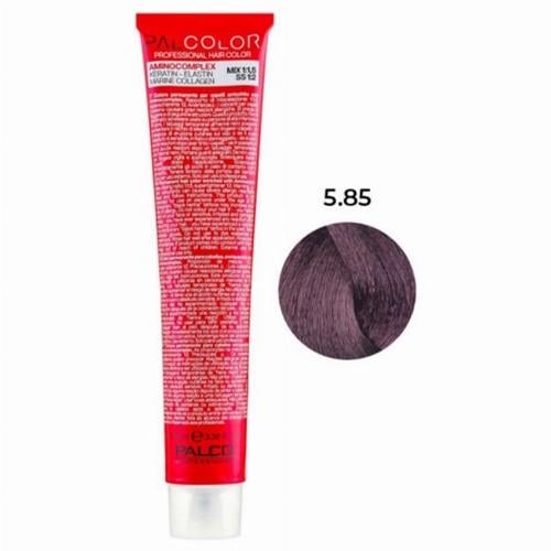 Крем-краска для волос PALCO с комплексом аминокислот 100 мл 5.85 светло-коричневый горячий irise шоколад (2517083177)