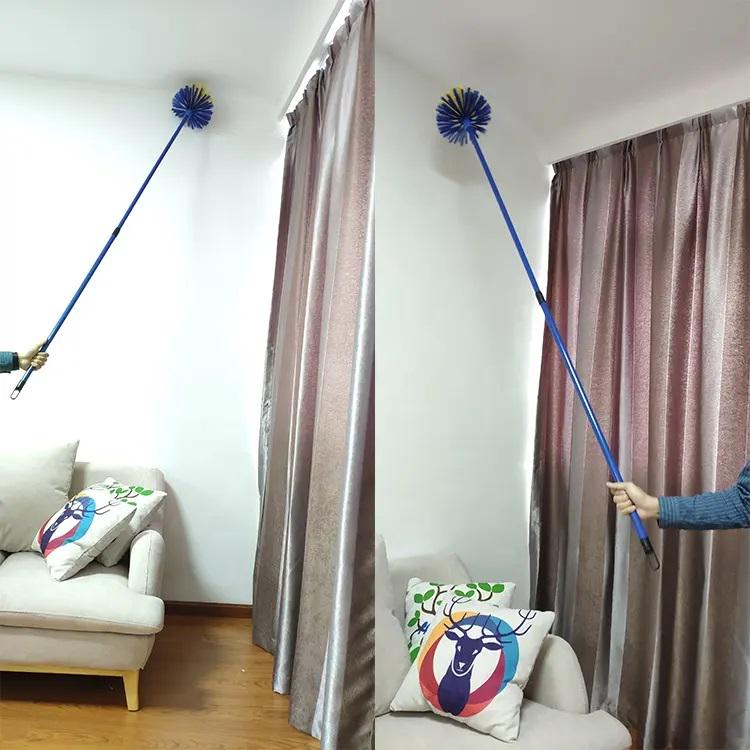 Метла для снятия паутины и пыли 90-195 см Салатовый (7-3-30) - фото 5