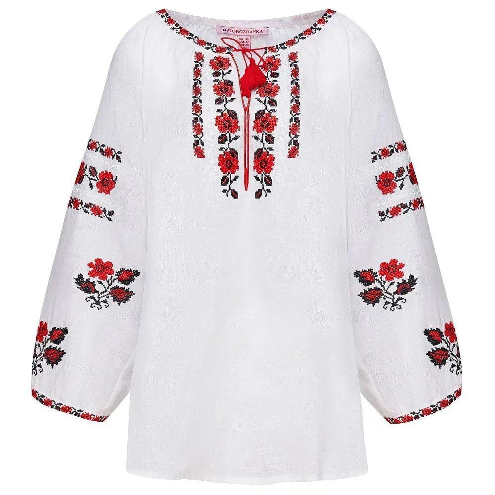 Вышиванка женская р. 54 Белый (641) - фото 2 Вышиванка женская р. 54 Белый (641) - фото 2