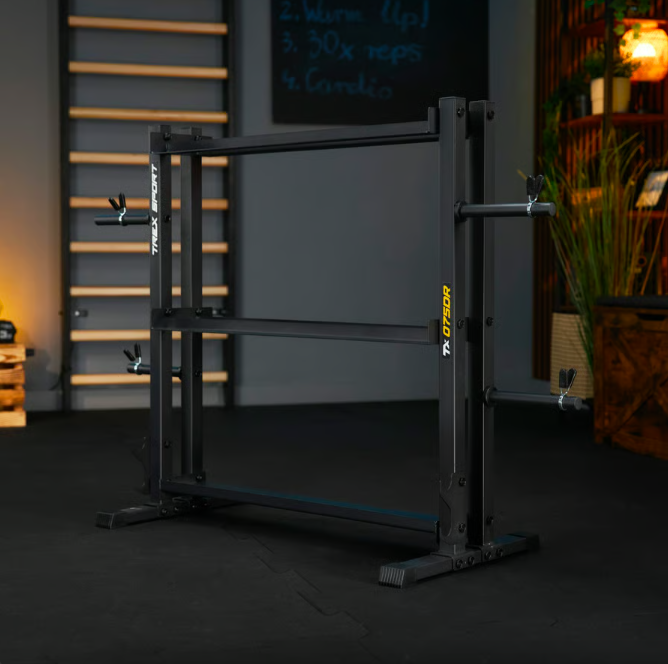 Стійка 3-рівнева TREX Sport TX-075DR для гантелей/грифів/гирь (5093) - фото 2