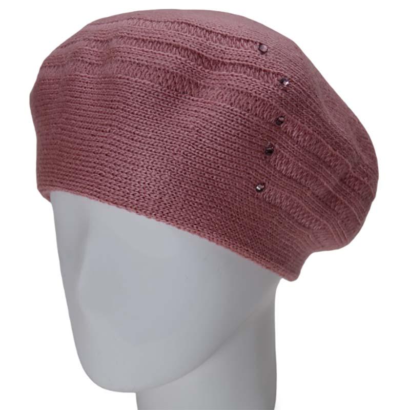 Берет женский Lirus Двойной полушерстяной светло-пудровый (119083) (119083)