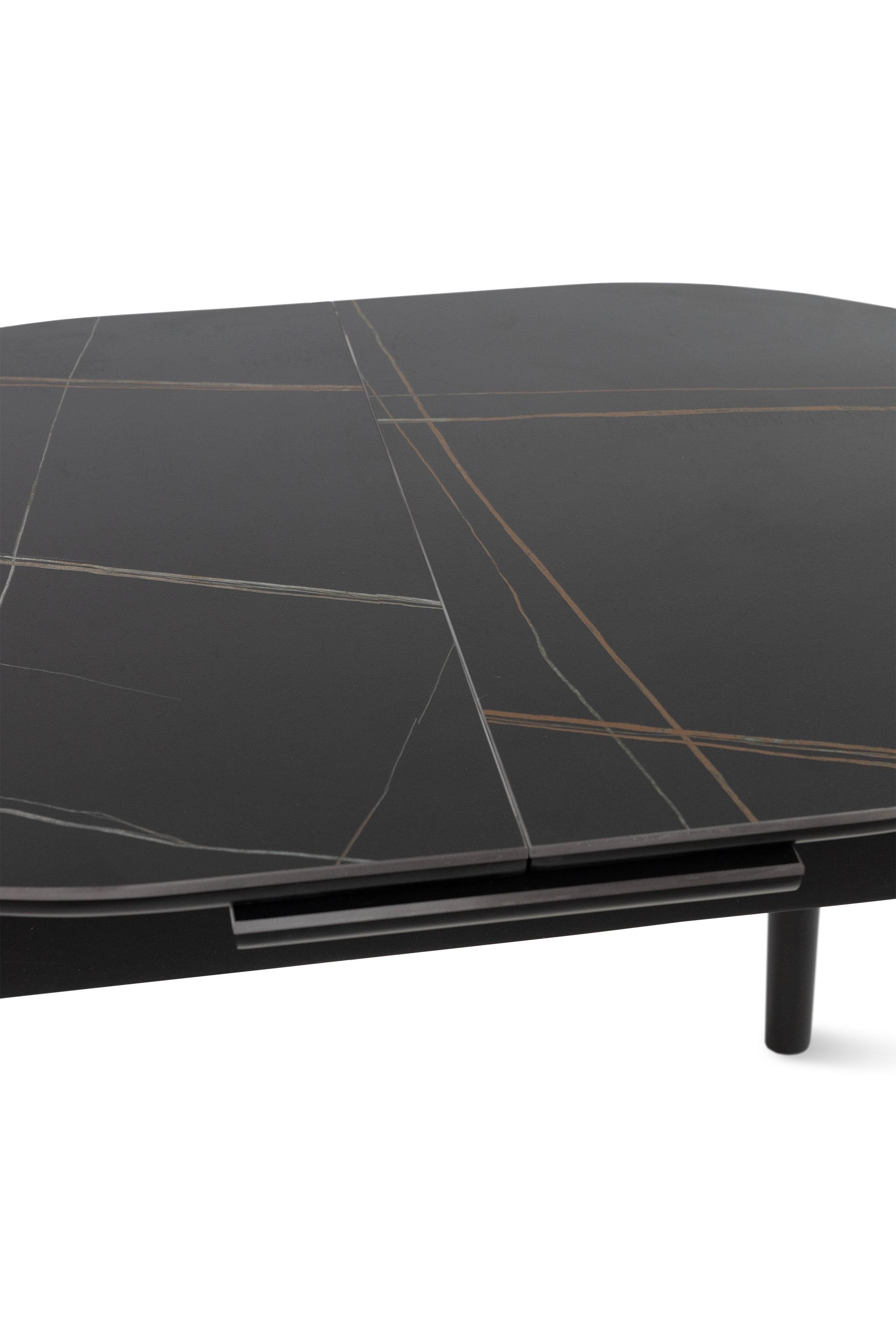 Обеденный стол Грейс Титан 1100/1400х750х760 мм Черный (GAА0055975) - фото 6 Обеденный стол Грейс Титан 1100/1400х750х760 мм Черный (GAА0055975) - фото 6