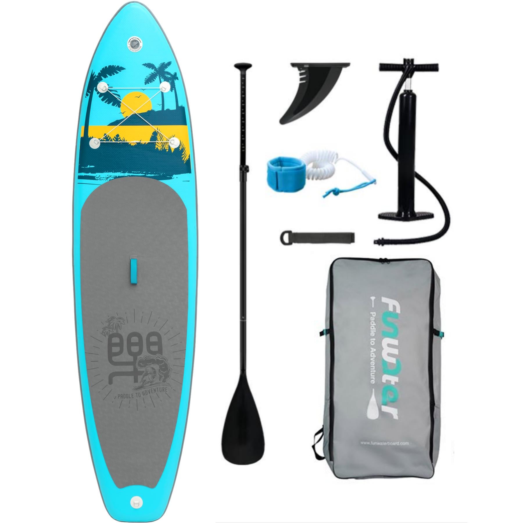 SUP-доска надувная Funwater Paddleboard 11" 8в1 335x84x15 см Palm (FW27A)