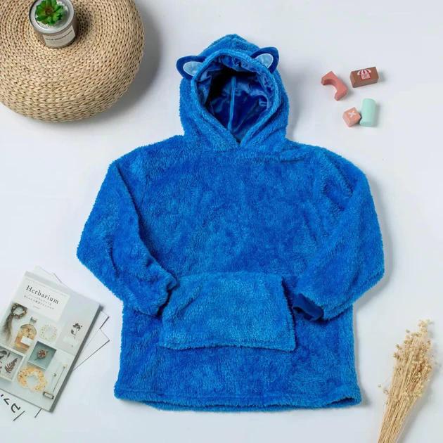 Худи-одеяло детское Huggle Hoodie Морской бриз 3в1 Синий