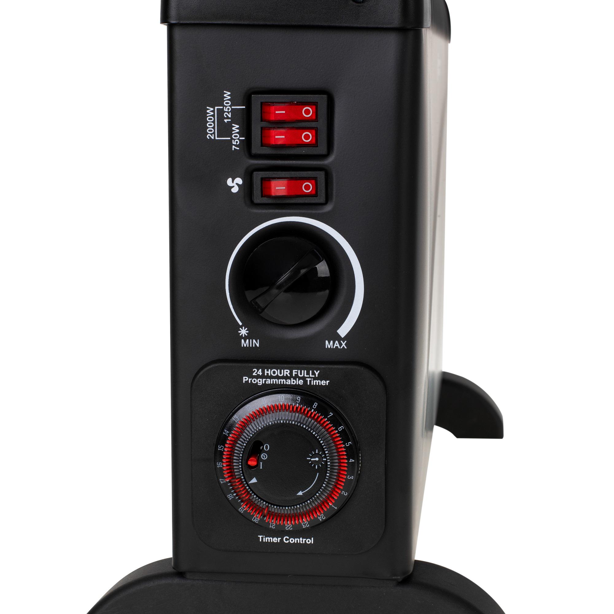 Конвектор электрический Mesko MS 7741 с таймером и турбо воздуходувкой Черный (6814) - фото 8