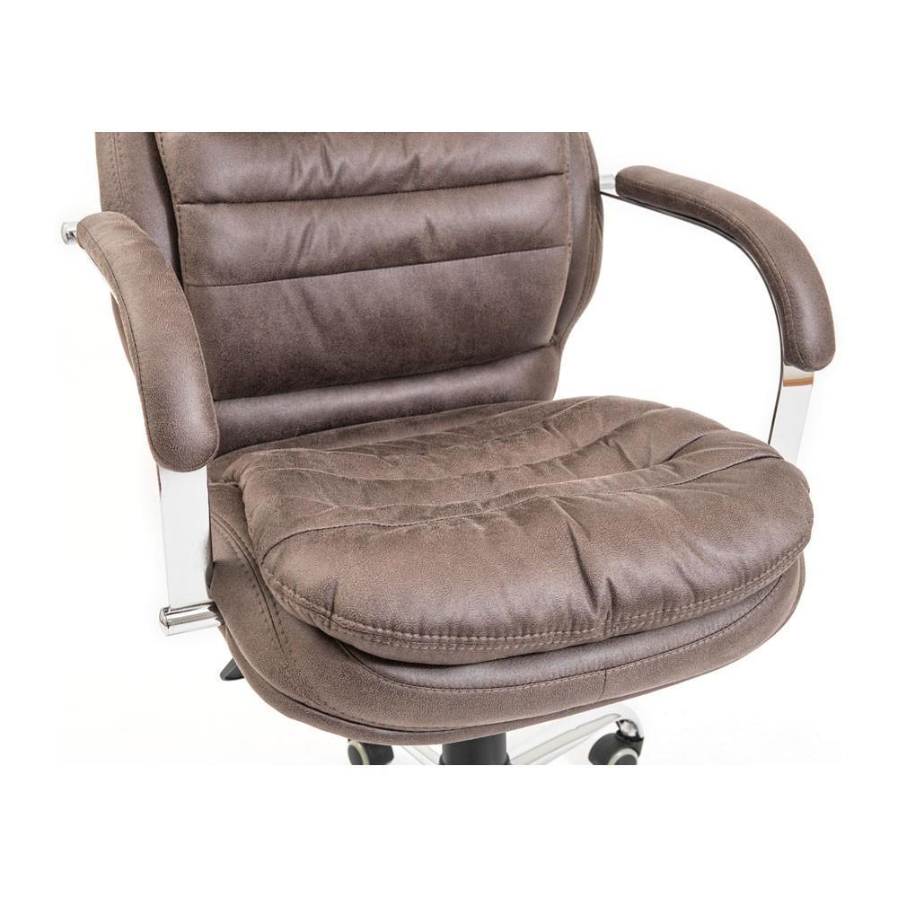 Крісло офісне комп'ютерне Valencia Ameli Хром М1 Tilt Коричневий - фото 8