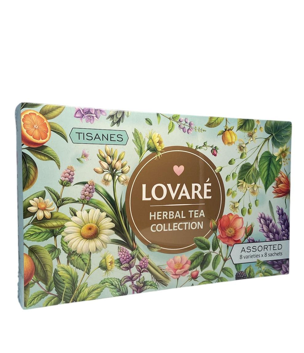 Чай Lovare Herbal tea Collection Коллекция травяных чаев 8 вкусов в пакетиках 64 шт. (59971)