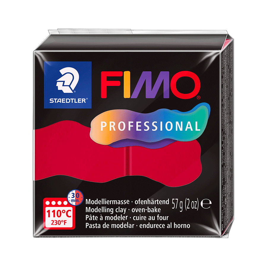 Глина полимерная Fimo Professional 57 г Карминовый (8040-29)