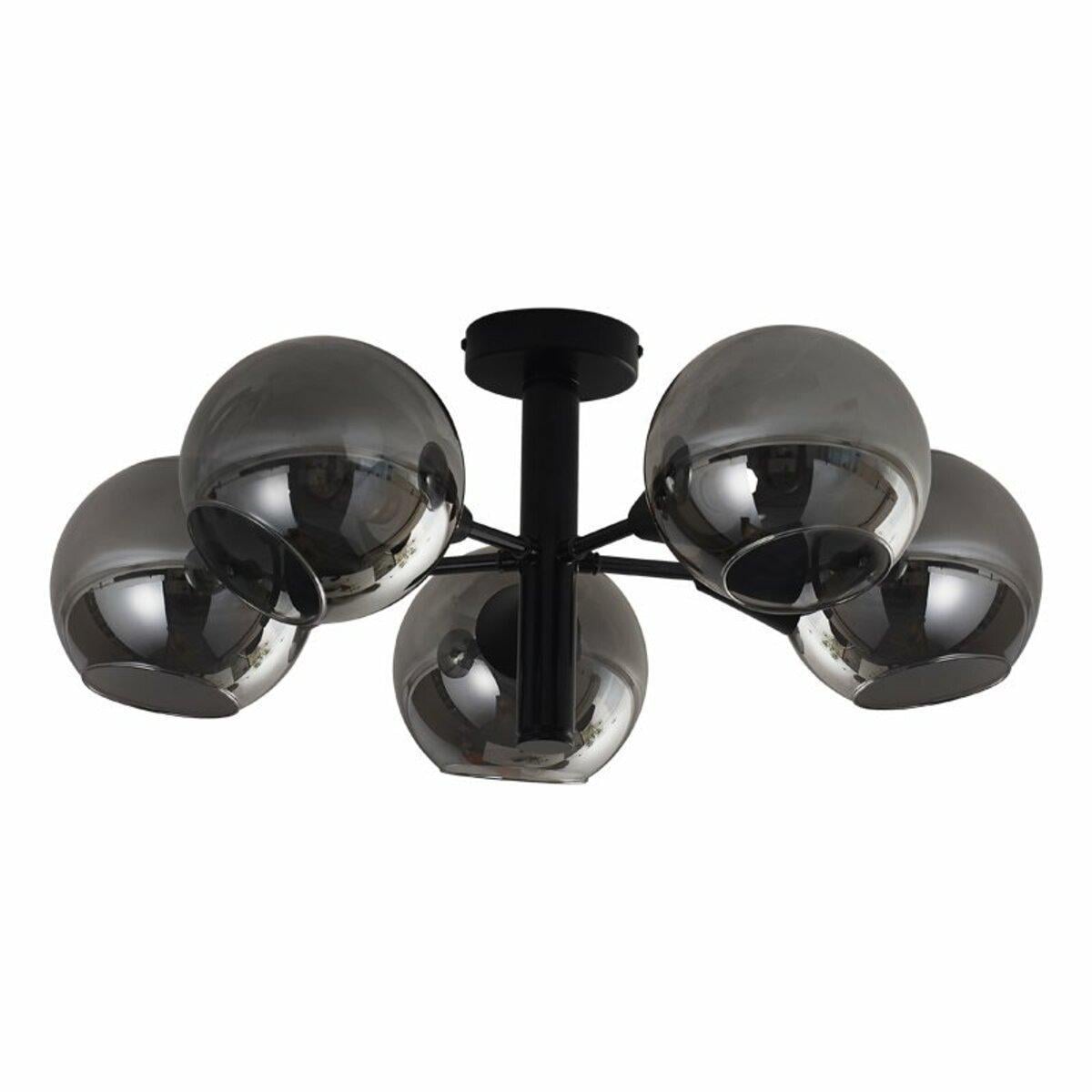 Люстра Sirius с шаровидными плафонами под пять ламп Е27 Черный (GLX-22901-5)