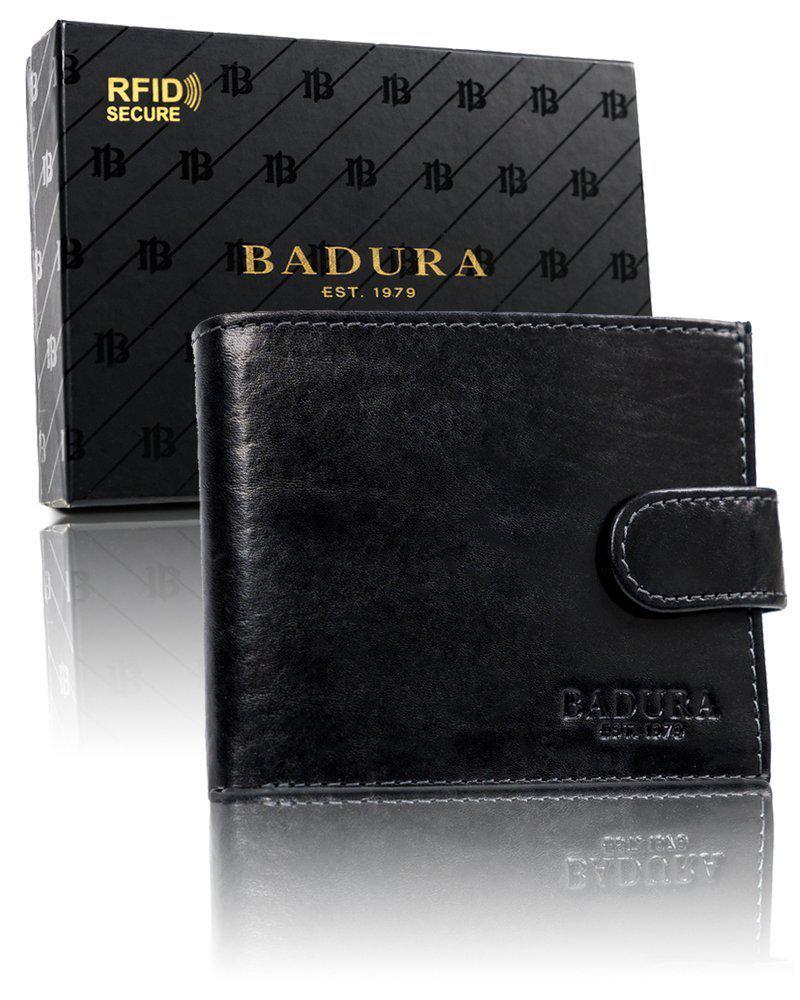 Кошелек мужской кожаный Badura B-N01L-MIL NERO