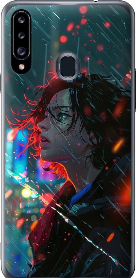 Чехол на Samsung Galaxy A20s A207F Ночные огни (6096t-1775-42517)