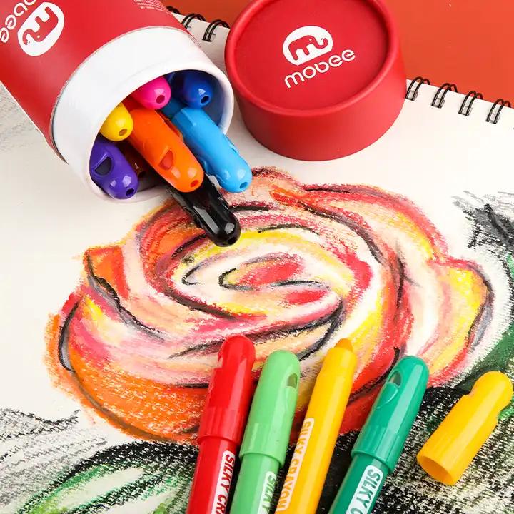 Карандаши восковые для рисования Крайоны Mobee 12 цв. - фото 4 Карандаши восковые для рисования Крайоны Mobee 12 цв. - фото 4