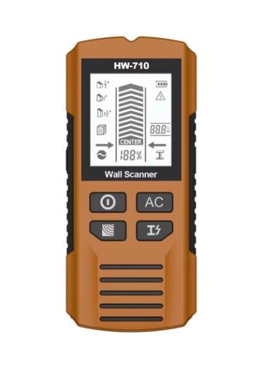 Сканер-металлоискатель в стенах под полом 6в1 универсальный (5068329) - фото 2 Сканер-металлоискатель в стенах под полом 6в1 универсальный (5068329) - фото 2