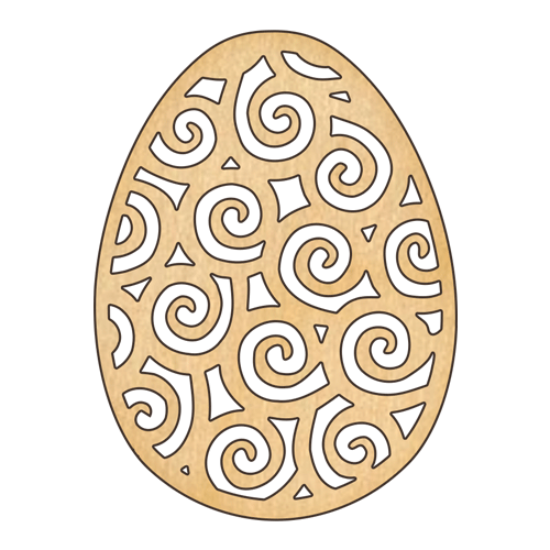Заготовка з фанери №238 Яйце Великодня-55 (6197)