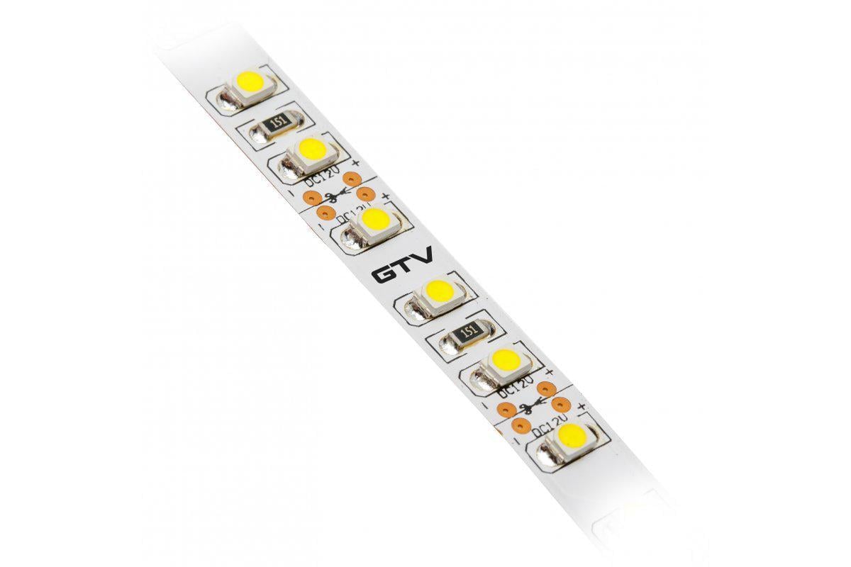 Светодиодная лента GTV Flash 3528 600LED 48 Вт без геля 8 мм 50 м Белый нейтральный (27768601)